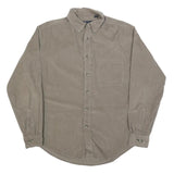 CASUALS Mens Beige Cotton Blend Button Down Shirt M Classic Fit Casual Wear