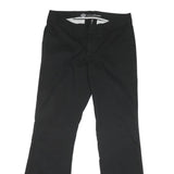 DICKIES Womens Cotton Blend Black Regular Fit Straight Trousers W34 L33 Workwear