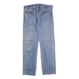 LEVI'S 505 Mens Jeans Blue Regular Straight Denim Medium W34 L32 Classic Fit Zip