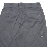 DICKIES Mens Shorts Grey Cotton Blend Casual XL W32 Workwear Durable