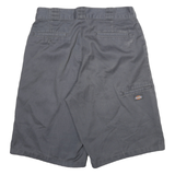 DICKIES Mens Shorts Grey Cotton Blend Casual XL W32 Workwear Durable