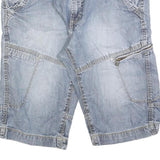 CANDA Mens Blue Denim Casual Shorts M W32 Cotton Blend Comfortable