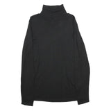 ESMARA Womens Black Plain Pullover Roll Neck Basic Knit M Cotton Blend Jumper