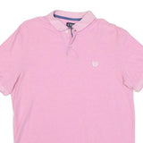 CHAPS Mens Pink Polo Shirt M Cotton Blend Short Sleeve Classic Fit Casual