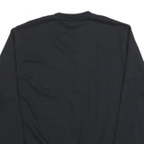 NIKE Mens Black Crew Neck M Sweatshirt Cotton Blend Pullover Casual