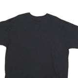 FRUIT OF THE LOOM Mens Black Graphic T-Shirt 2XL Short Sleeve Crew Neck Linking