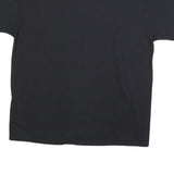 FRUIT OF THE LOOM Mens Black Graphic T-Shirt 2XL Short Sleeve Crew Neck Linking