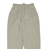 GERRY WEBER Womens Cotton Blend Beige Relaxed Tapered Trousers W26 L27