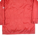 US BASIC Mens Red Polyester Blend Zip Jacket L Plain Long Sleeve Casual Outdoor
