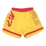 FILA Mens Yellow & Red Casual Shorts L W28 Lightweight Comfortable