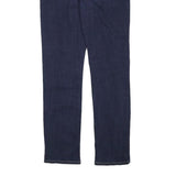 LEVI'S Womens Blue Regular Straight Denim Raw W28 L31 Zip Cotton Blend Jeans