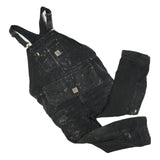 CARHARTT Mens Black Cotton Blend Dungarees Regular Fit Durable Workwear 2XL W50