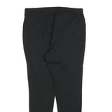 LAUREN RALPH LAUREN Womens Black Slim Leg Trousers W30 L27 Faux Leather Paneled