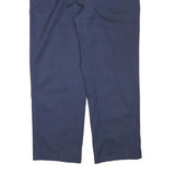 DICKIES Mens Navy Regular Fit Straight Leg Trousers W38 L28 Cotton Blend Zip