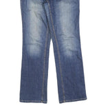 CALVIN KLEIN Womens Jeans Blue Regular Straight Denim Medium W32 L30 Zip Cotton