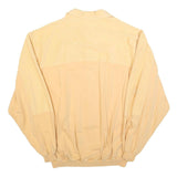 Mens Beige Cotton Blend Sweatshirt L Button Neck Casual Pullover Lightweight