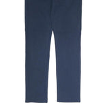TOMMY HILFIGER Mens Cotton Navy Slim Straight Trousers W29 L30 Casual Zip