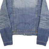 LEE COOPER Womens Blue Cotton Denim Button Jacket S Classic Casual Outerwear