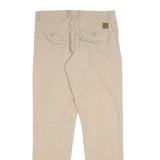CARHARTT Mens Slim Beige Cotton Blend Zip Trousers W32 L32 Casual Workwear