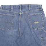 WRANGLER Mens Shorts Blue Denim Casual 2XL W36 Carpenter Style