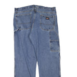 DICKIES Womens Jeans Blue Regular Straight Denim Medium W38 L32 Workwear Style