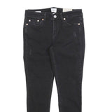 CALVIN KLEIN Womens Slim Black Skinny Denim Jeans Cotton Blend W27 L26 Ankle