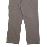 CARHARTT Mens Cotton Blend Brown Relaxed Straight Trousers W34 L25 Workwear