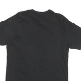 PUMA Mens Black Plain T-Shirt XL Short Sleeve Crew Neck Cotton Blend