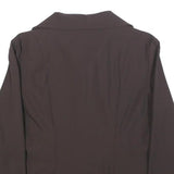 RIANI Womens Brown Shirt Long Sleeve V Neck Button M Elegant Sophisticated