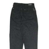 H.I.S Mens Cotton Blend Black Regular Fit Zip Trousers W30 L31 Classic Casual