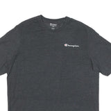 CHAMPION Mens Charcoal Grey Graphic T-Shirt XL Short Sleeve Crew Neck Logo