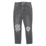 LEVI'S 721 High Rise Skinny Womens Jeans Grey Slim Skinny Denim Medium W29 L28