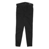 DIESEL Womens Jeans Black Slim Skinny Denim Raw W27 L25 Zip Closure