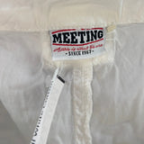 Meeting Cargo Shorts - Small White Cotton