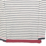 WHITE STUFF Womens Cream & Navy Patterned Cotton Blend Jumper Round Neck Basic