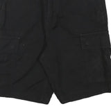 LEVI'S Mens Black Cargo Shorts L W30 Cotton Blend Comfort Pocket Style