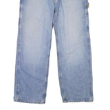 NAUTICA Mens Loose Blue Denim Jeans W37 L30 Button Closure Casual Workwear