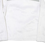 FILA Womens White & Grey Zip Jacket L Polyester Blend Plain Sport Casual