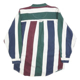 COLISEUM Boys Green & Burgundy & Blue & White Stripe Shirt XL Casual Cotton