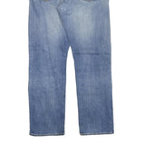 LEVI'S 513 Mens Jeans Blue Regular Straight Denim Medium W33 L30 Distressed Zip