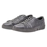 LOUIS VUITTON Low Top Trainers Black Leather Mens UK 9
