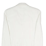 JOSEPH Womens White Classic Jacket S Polyester Blend Plain Button Closure