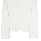 JOSEPH Womens White Classic Jacket S Polyester Blend Plain Button Closure