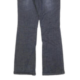 LA IDOL Womens Regular Fit Blue Denim Bootcut Jeans Cotton Blend W34 L32 Stud