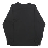 VANS Mens Black Long Sleeve Crew Neck T-Shirt S Cotton Blend Casual