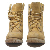 TIMBERLAND Womens Lace-Up Boots Leather Yellow UK 6 Waterproof Casual