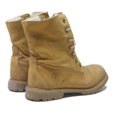 TIMBERLAND Womens Lace-Up Boots Leather Yellow UK 6 Waterproof Casual