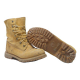 TIMBERLAND Womens Lace-Up Boots Leather Yellow UK 6 Waterproof Casual