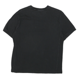 CHAMPION Mens Black Graphic T-Shirt M Short Sleeve Crew Neck Cotton Blend