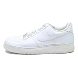NIKE Air Force 1 Low Mens Trainers White Leather UK 8.5 Classic Retro Design